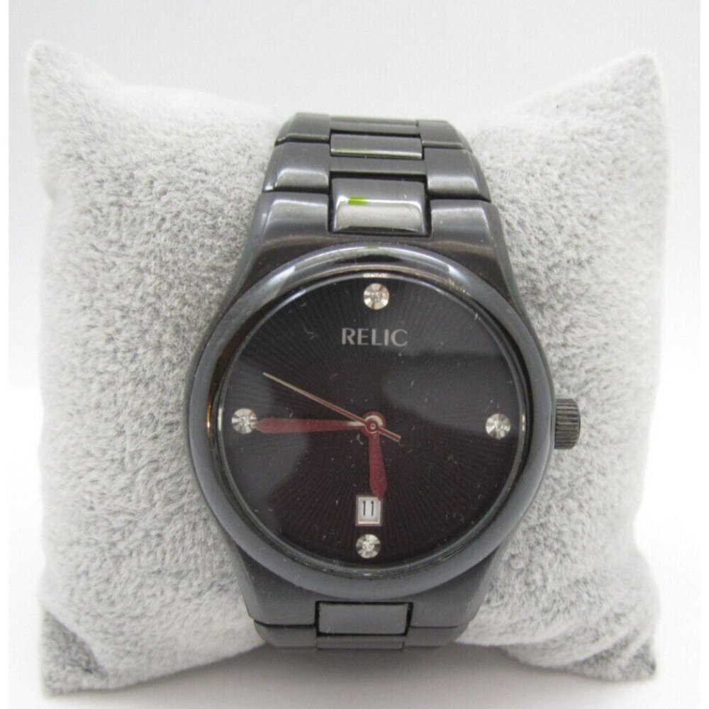 Men Relic Quartz WR Analog 38mm Round Watch (H567) "New Battery" ZR77106